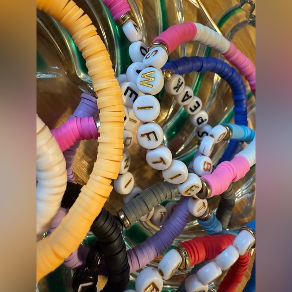 Taylor Swift Colorful Beaded Bracelets, set of 12 - Picture 4 of 5